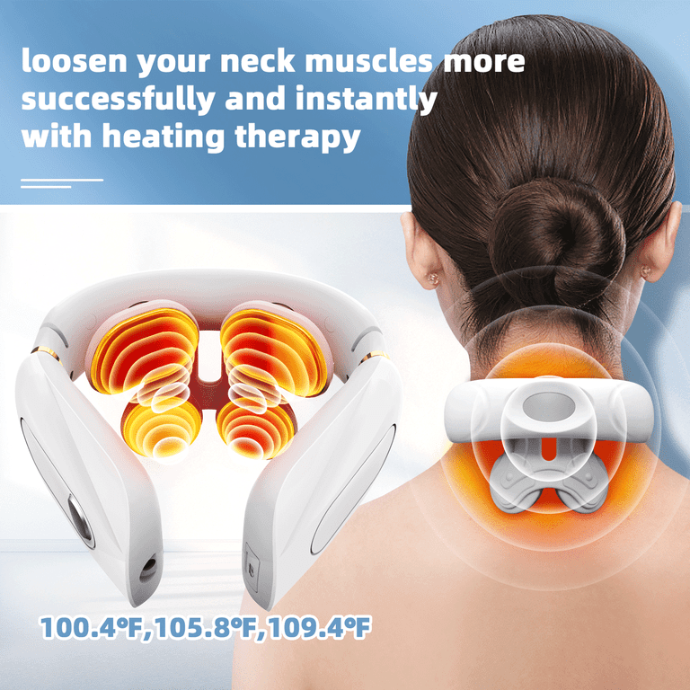Pulse Neck Massager with Heat for Neck Pain Relief, Super Light Electr –  Asinhe