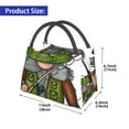 thumbnail image 3 of Vsdgher Fishing Gnome Print Insulated Reusable Bags with Sturdy Zipper and Handles, Foldable Totes for Hot or Cold Food Bring or Delivery, 3 of 8