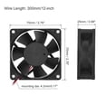 thumbnail image 2 of DC Brushless Cooling Fan DC24V 0.25A 70x25mm Ball Bearing with Fan Grill for Computer, Audio Video Equipment, 2 of 4