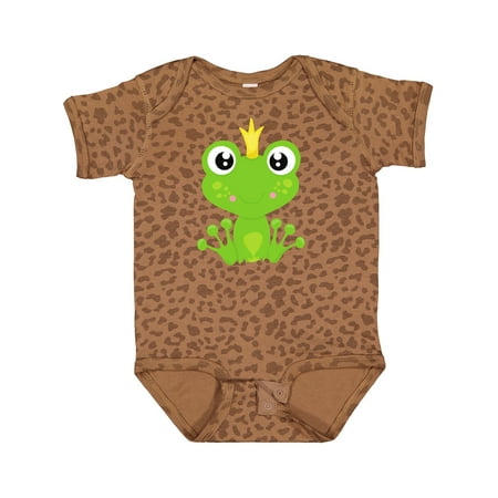 

Inktastic Cute Frog Green Frog Frog Prince Crown Gift Baby Boy or Baby Girl Bodysuit