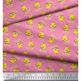 thumbnail image 2 of Soimoi Rayon Fabric Cup,Plate & Chick Cartoon Fabric Prints By Yard 42 Inch Wide, 2 of 3