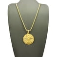 thumbnail image 2 of Polished Virgin Mary Medallion Pendant with Chain Necklace - 2mm 24" Gold-Tone Box Chain, 2 of 4
