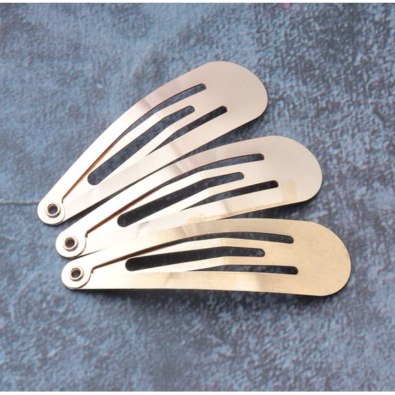 30 Pcs Snap Hair Clips Metal 2 Inch Small Gold Hair Barrettes Hairpins Hair Holders Accessories for Girls Women Kids Thin Fine Long Short Blonde Styling Hair Tools (Gold)