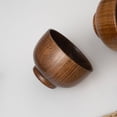 thumbnail image 4 of Sour Jujube Wood Soup Rice Bowl for Kids & Adults, Japanese Style Wooden Tableware, 4 of 8