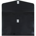 thumbnail image 2 of JAM Plastic Hook & Loop Envelopes, 9.8x13x2, 12/Pack, Black, 2 Inch Expansion, 2 of 4