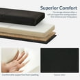 thumbnail image 3 of BELLEZE Storage Ottoman Bench Footstool - Amherst (Black), 3 of 7