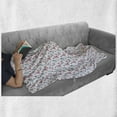 thumbnail image 5 of Llama Soft Flannel Fleece Throw Blanket, Animal with Orient Outfit and Head-Wear Fantasy World Hearts Stars, Cozy Plush for Indoor and Outdoor Use, 60" x 80", Multicolor, by Ambesonne, 5 of 5
