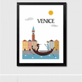 thumbnail image 3 of Rush Minimalist City Scenery 1 Wall Art Canvas Print Poster, Simple Fashion Watercolor Art Drawing Decor for Home Living Room Bedroom Office and Children's Room (Set of 3 Unframed, 20''x28'') S503, 3 of 4