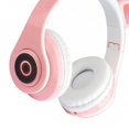thumbnail image 3 of Lindo Auriculares B39 Auriculares de Oído de Oído de Gato Cute B39 Auriculares de Juegos Plegables Con Luces Rgb RGB Tarfa Flash Tf Play/Wired Pink, 3 of 7