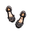 thumbnail image 1 of Fankiway Baby Girl Kids Pearl Rhinestones Soft Anti-Slip Sole Dance Performance Sandals, 1 of 6