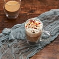 thumbnail image 4 of Zootealy 12oz/1 PACK Coffee Mugs Clear Glass Double Wall Cup with handle for Coffee Tea Latte Cappuccino (12 oz), 4 of 6