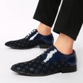thumbnail image 4 of Men's Lace‑Up Pointed Toe Formal Oxford Dress Shoes, Microfiber Synthetic Upper PU Lining Flat Low Heel Footwear For Business And Evening Dress‑Up Occasions, 4 of 7