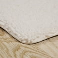 thumbnail image 4 of Lavish Home 67-18-W Memory Foam Shag Bath Mat, White - 2 Piece, 4 of 6