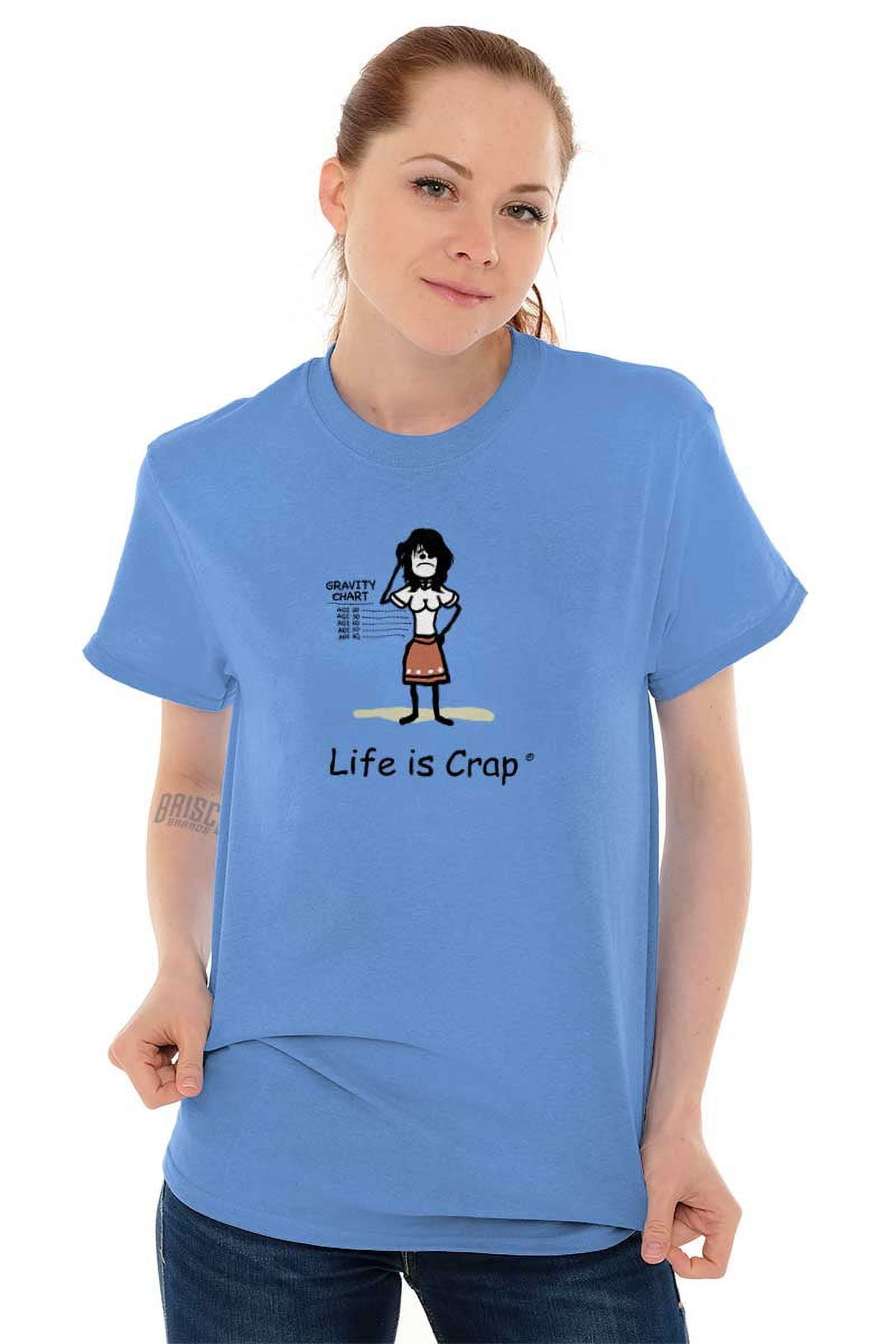 Saggy Boobs Funny Mom Humor Mors Day Women's Graphic T Shirt Tees Brisco  Brands S 