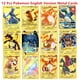 thumbnail image 3 of 6-12 Pcs/Set English Version Metal Card Pikachu Anime Figure Battle Carte Trading Pocket Monster Cards Model Toy Gifts, 3 of 5