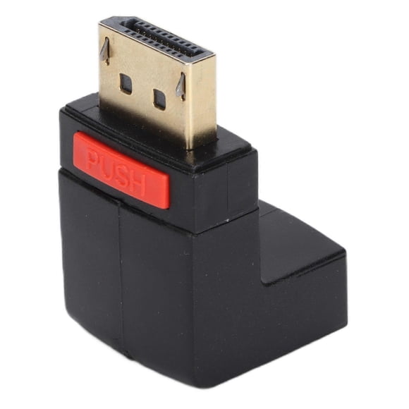 90 Degree Up & Down Angled DP Adapter Male to Female DisplayPort 1.4 4K Converter