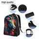 thumbnail image 5 of Disketp Colorful Flower Goat Mochila Unisex de Apertura Lateral Completa, Mochila para Laptop para Escuela, Trabajo y Viajes, 5 of 8