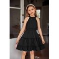 thumbnail image 7 of Arshiner Girls Dress Kids Halter Sleeveless Elegant Flowy Summer Casual A-Line Dress, 7 of 7
