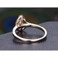 thumbnail image 3 of Classic Pear cut Halo 1.50 Ct Moissanite & Moissanite Engagement Ring with 18k Gold Plating, 3 of 6