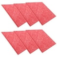 thumbnail image 4 of 6Pcs SoundAbsorbing Board Acoustic Polyester Fiber Soundproof Fireproof Silencer Panels(Red ), 4 of 8