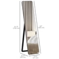 thumbnail image 3 of HOMCOM Full Length Mirror, Rectangular Full Body Mirror, Black, 3 of 10