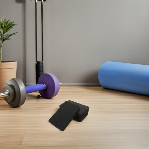 Homoyoyo 4-Pack Rubber Treadmill Shock Absorber Pads with Noise Reduction for Home Gym Floor