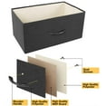 thumbnail image 6 of Sorbus Dresser with 8 Drawers - Furniture Storage Chest for Kids Clothing Organization, Bedroom, Hallway, Closet, Office - Steel Iron Frame, Rustic Farmhouse Wood Top, Fabric Bins (Black), 6 of 6