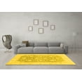 thumbnail image 3 of Ahgly Company Indoor Rectangle Oriental Yellow Modern Area Rugs, 2' x 4', 3 of 4