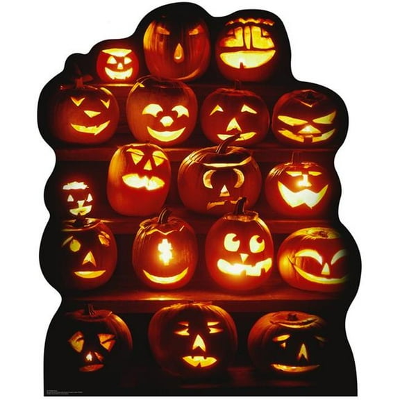 Pumpkin Group Life-Size Cardboard Stand-Up
