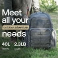 thumbnail image 3 of River Road Huntex 40L Backpack - Durable for Hunting, Hiking, and Travel - Unisex - Gray, 3 of 9