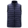 thumbnail image 3 of Aufmer Winter Mens Hooded Puffer Vest Lightweight Big and Tall Classic Zipper Outwear Jacket Cotton Waistcoat Warm Vest, 3 of 4