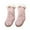 Pink, variant on lnmuld Kids Socks Toddler Kids Unisex Lined Ankle Crew Socks with Non- Grips for Warmth and Comfortable Daily Wear Solid Color Size:0-6 Months