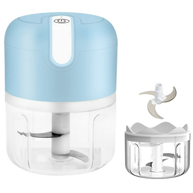 Electric Mini Garlic Chopper – Small Wireless Food Processor Portable Mini Garlic Choppers Blender Mincer Waterproof USB Charging For Ginger Onion Vegetable Meat Nut Chopper