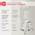 thumbnail image 4 of Hailo Folding Step Stool, Dual Sided 3 Step Ladder for Home & Kitchen, D60, 4 of 11