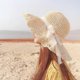 thumbnail image 2 of Summer Straw Hat Ladies Hat Foldable Fisherman Hat Sun Hat Beach Hat Summer Hat Women Anti-uv Hat Ou, 2 of 4