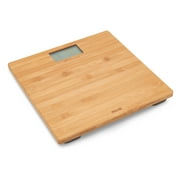 American Weigh Scales - Digital Bathroom Scale with LCD Display - Eco-Friendly Bamboo Platform - 330ECO