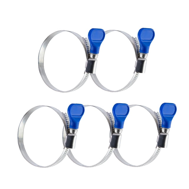 Abrazaderas de manguera POWERTEC 70332 de acero inoxidable de 3 pulgadas, paquete de 5