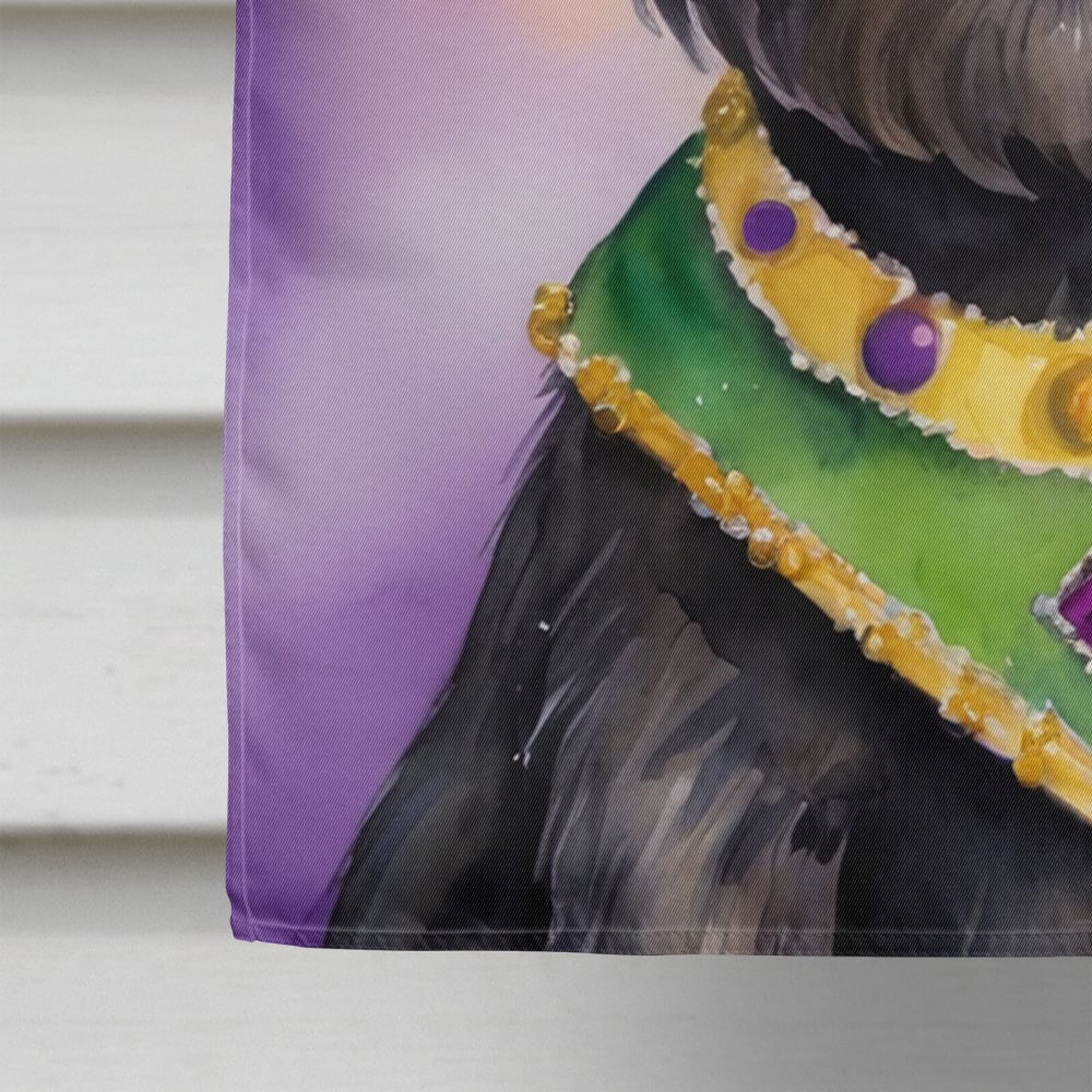 Cairn Terrier King of Mardi Gras House Flag 28 in x 40 in