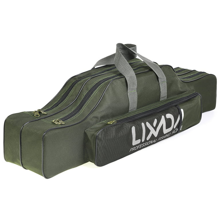 Lixada 100cm/130cm/150cm Fishing Bag Portable Folding Fishing Rod Reel Bag  Fishing Pole Gear Tackle Tool Carry Case Carr