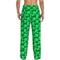 thumbnail image 3 of Picia Green Broccoli Mens Soft Woven Cotton Elastic Waistband Sleep Pajama Pant Lounge Sleep Pant With Pockets And Drawstring-Small, 3 of 9