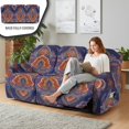 thumbnail image 4 of ZIATUBLES Recliner Sofa Covers 8 PCS Reclining Couch Slipcovers 3 Cushion Stretch Recliner Slipcover Soft Fitted Furniture Protector with Pockets Washable Home Decor Accessories, Vintage Boho Flower, 4 of 9