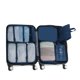 thumbnail image 1 of 7 Uds bolsa de embalaje de viaje organizadores de equipaje impermeables suaves portátiles para ropa interior teléfono móvil azul marino tamaño libre, 1 of 13