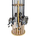 thumbnail image 1 of Round Spinning Rod Holder for Freshwater Poles  Gear  and Accessories | Fishing Rack with Rod Clips for Garage Organization, 1 of 6