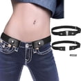 thumbnail image 2 of Ceinture Sans Boucle Invisible Alliage Mode Durable Commodité Élastique Unisexe Homme Multicolore Accessoire DIY Jeans Bande Bleu-Blanc-Rouge, 2 of 9