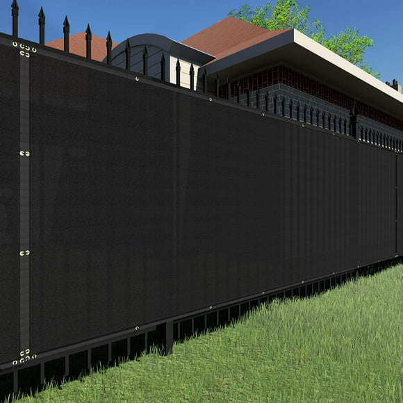 TANg Sunshades Depot Privacy Fence Screen Black 6 x 31 Heavy Duty commercial Windscreen Residential Fence Netting Fence cover 150 gSM 88 Privacy Blockage with Excellent Airflow 3 Years Warranty