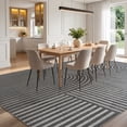 thumbnail image 2 of VUNATE 9'x12' Area Rugs for Living Room Jacquard Textured Modern Rugs Soft Geometric Rug for Bedroom Mid Century Washable Rug Non-Slip Bohemian Carpet Perfect for Dining Room Office, 2 of 6