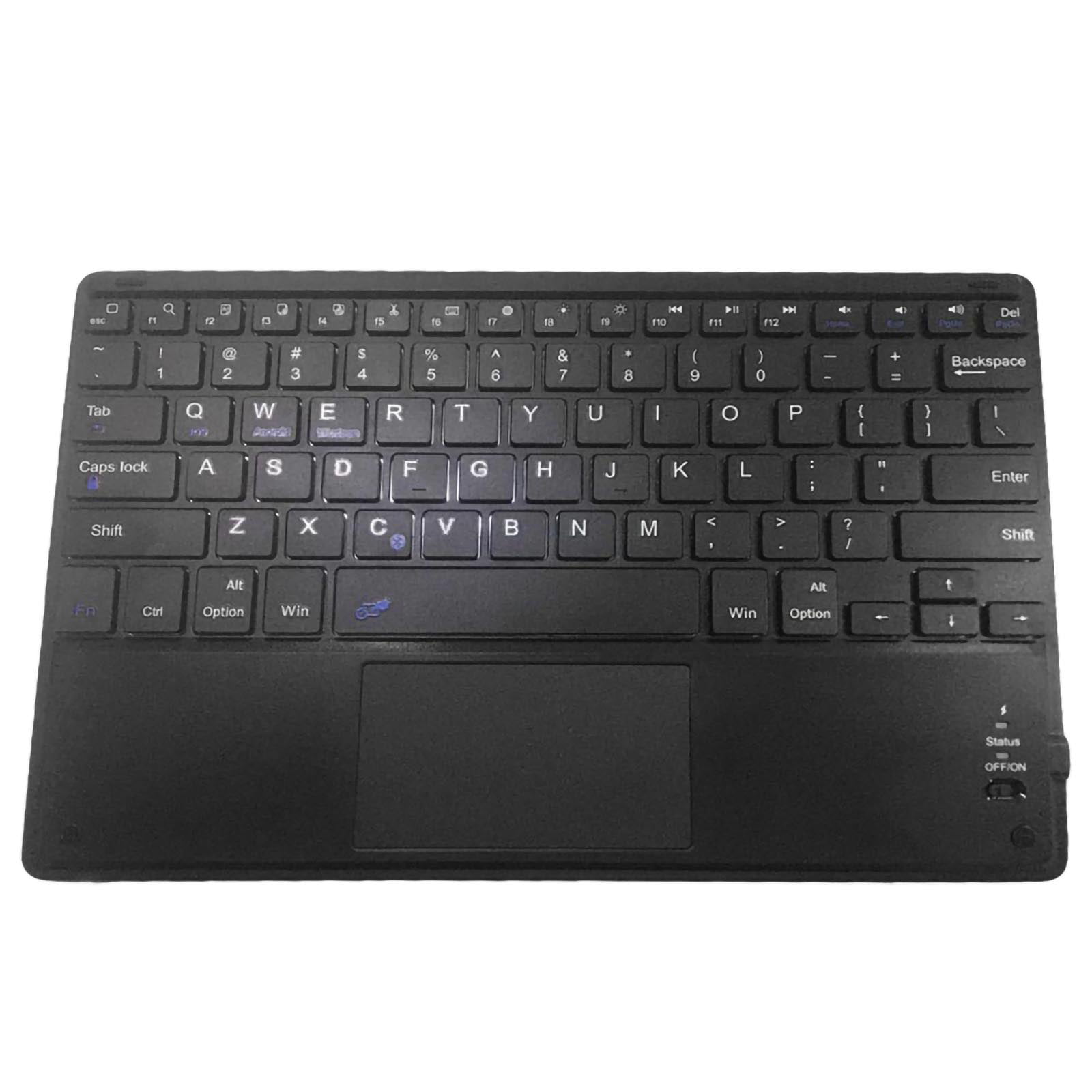 maling lovgivning berømt AUST 10-12" Ultra Slim BT Wireless Keyboard with Touchpad for Android/Windows/IOS  Black - Walmart.com