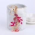 thumbnail image 4 of Diconna Pink Bird Keychains Fashion Rhinestone Keychains Backpack Keychains Key Rings Purse Charms for Kids Adults, 4 of 8