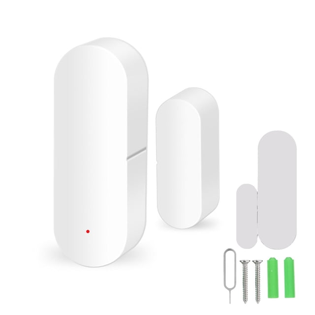 Detectores de apertura y cierre de puertas y ventanas con WiFi inteligente, control por voz para Google Home y Tuya.