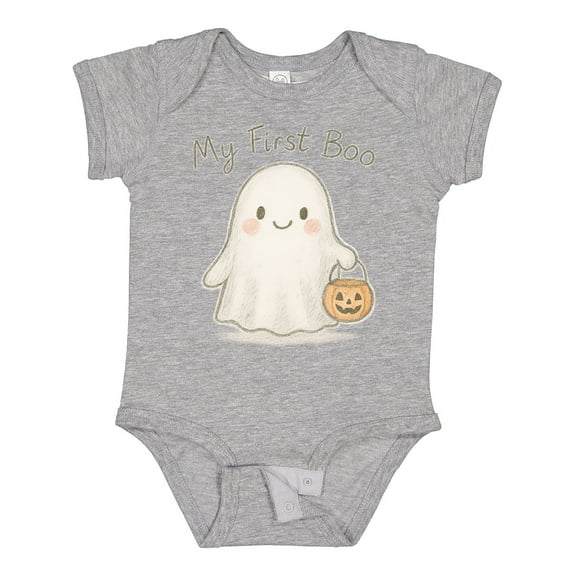 Inktastic My First Boo Cute Ghost Halloween Boys or Girls Baby Bodysuit